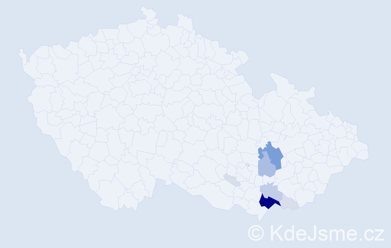 Příjmení: 'Flajsar', počet výskytů 34 v celé ČR