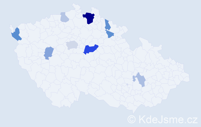 Příjmení: 'Kirchhof', počet výskytů 24 v celé ČR