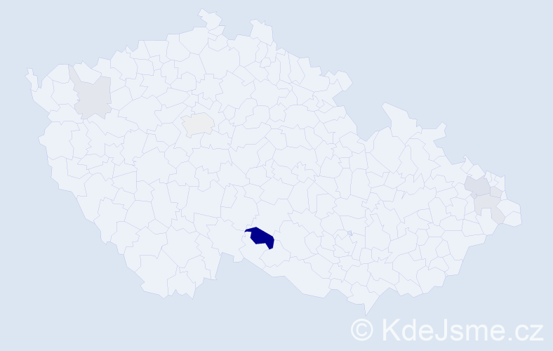 Příjmení: 'Plunder', počet výskytů 15 v celé ČR