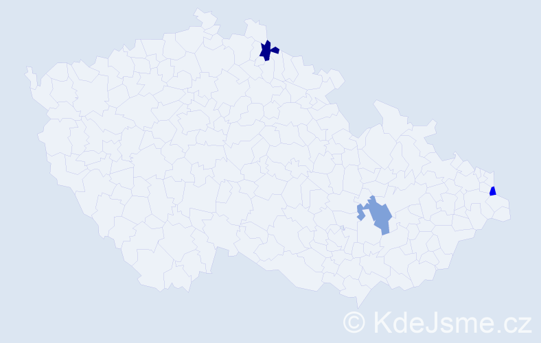 Příjmení: 'Ferri', počet výskytů 3 v celé ČR