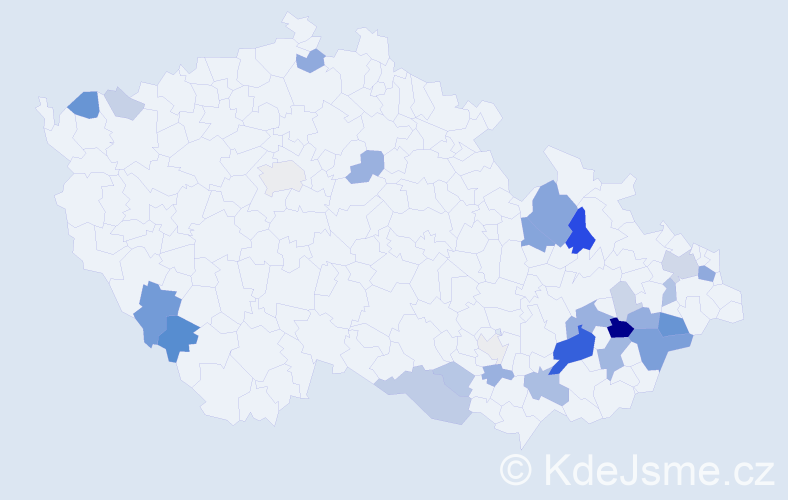 Příjmení: 'Kamenec', počet výskytů 99 v celé ČR
