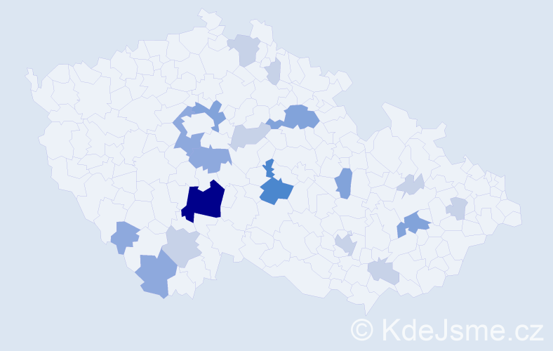 Příjmení: 'Breda', počet výskytů 46 v celé ČR