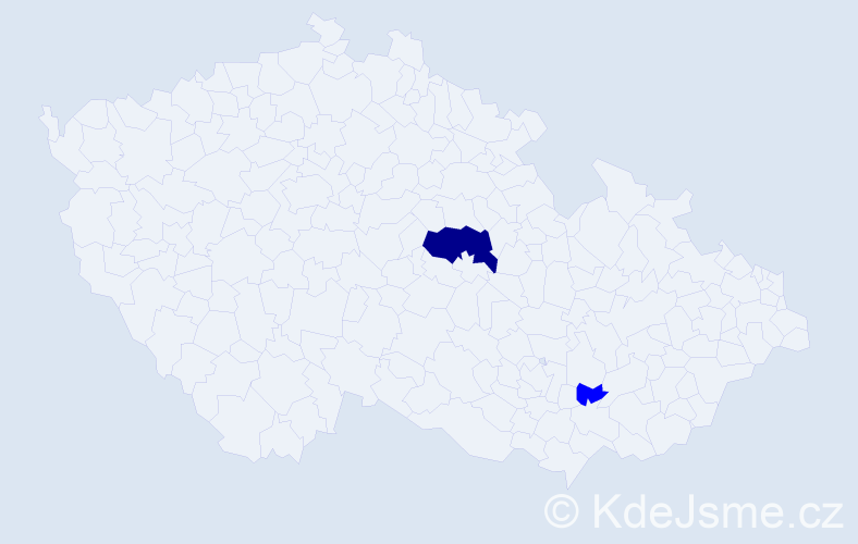 Příjmení: 'Supuková', počet výskytů 3 v celé ČR