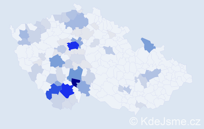 Příjmení: 'Podlahová', počet výskytů 286 v celé ČR