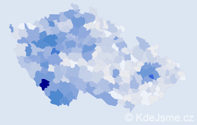 Příjmení: 'Švarc', počet výskytů 2670 v celé ČR