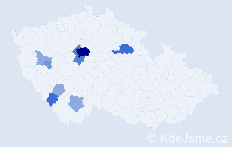 Příjmení: 'Racocha', počet výskytů 29 v celé ČR
