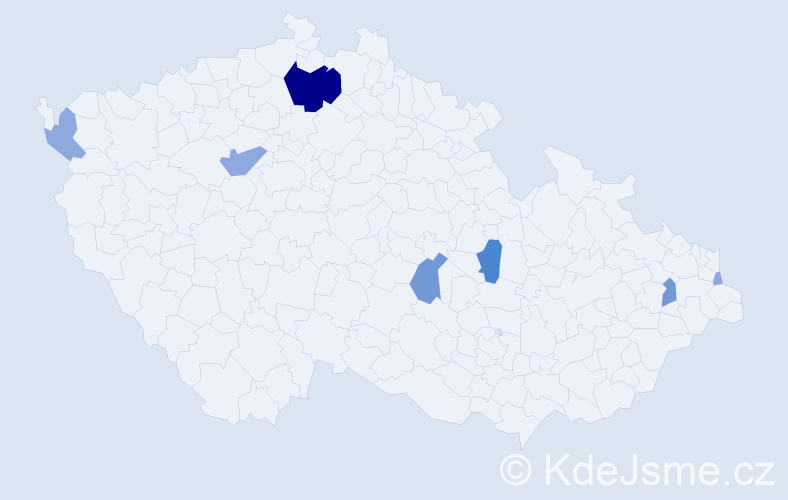 Příjmení: 'Kállaiová', počet výskytů 16 v celé ČR
