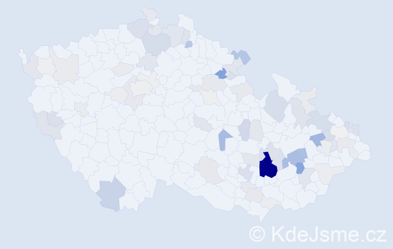 Příjmení: 'Plhal', počet výskytů 249 v celé ČR
