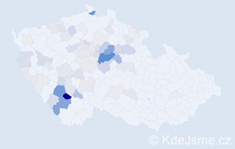 Příjmení: 'Funda', počet výskytů 184 v celé ČR