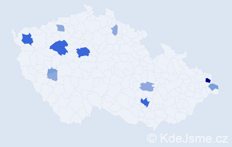 Příjmení: 'Baur', počet výskytů 31 v celé ČR