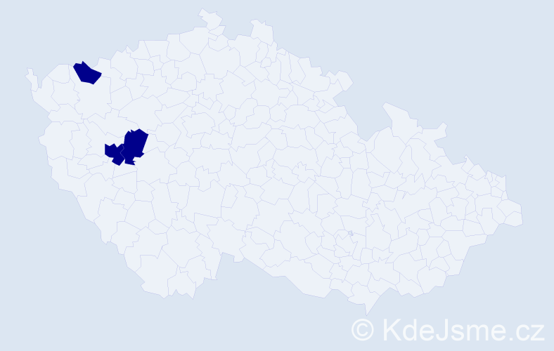 Příjmení: 'Klocháňová', počet výskytů 3 v celé ČR
