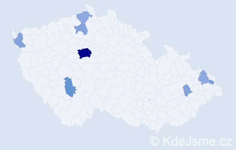 Příjmení: 'Durová', počet výskytů 22 v celé ČR