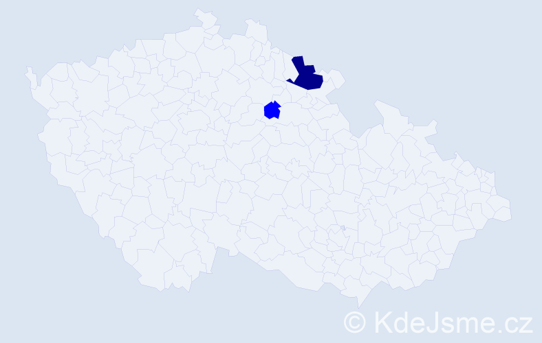 Příjmení: 'Mucharinovová', počet výskytů 3 v celé ČR
