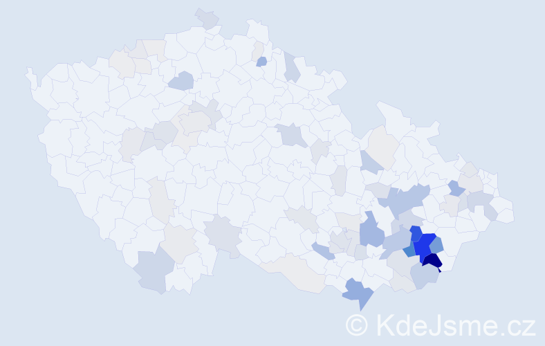 Příjmení: 'Matulík', počet výskytů 254 v celé ČR