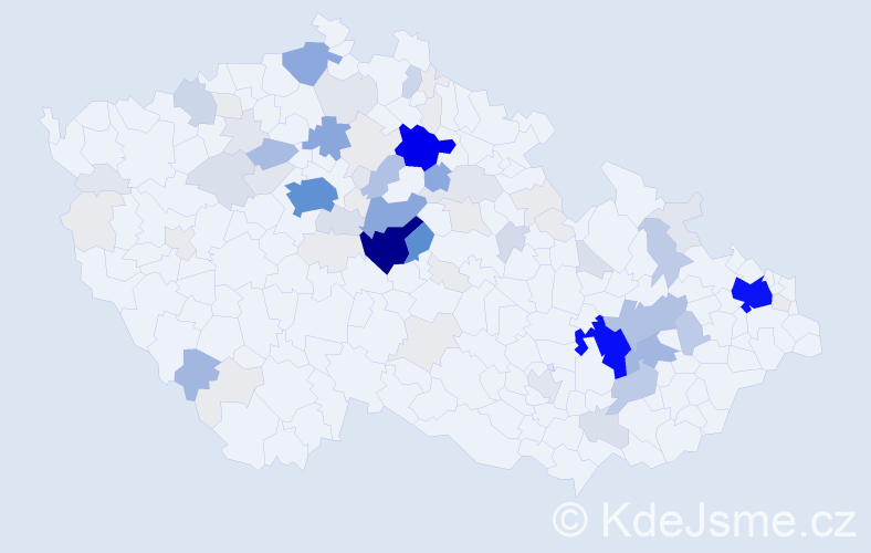 Příjmení: 'Čureja', počet výskytů 475 v celé ČR