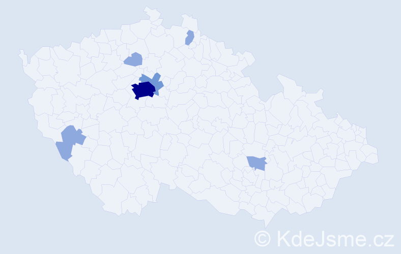 Příjmení: 'Sarvadiy', počet výskytů 12 v celé ČR