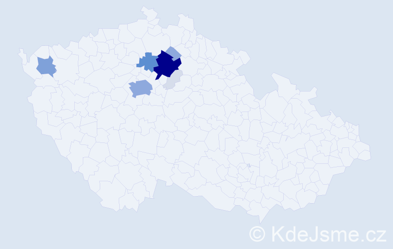 Příjmení: 'Pitrmocová', počet výskytů 39 v celé ČR