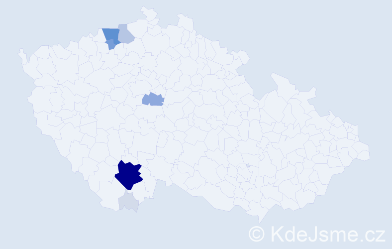 Příjmení: 'Stráda', počet výskytů 35 v celé ČR