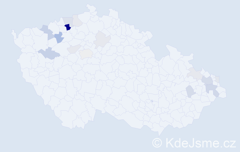 Příjmení: 'Karchňaková', počet výskytů 35 v celé ČR