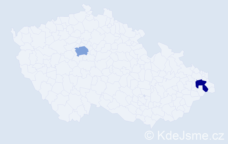 Příjmení: 'Kurbonov', počet výskytů 3 v celé ČR