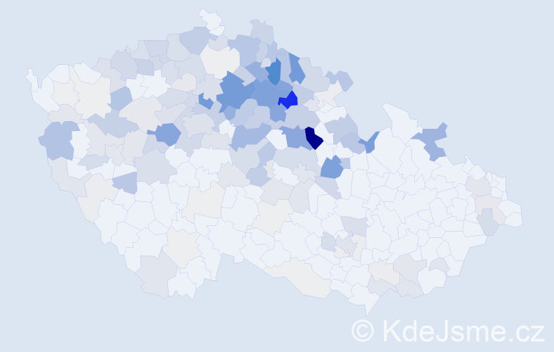 Příjmení: 'Bartoníčková', počet výskytů 624 v celé ČR