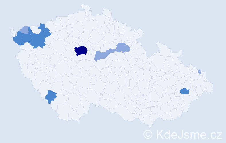 Příjmení: 'Cimbalová', počet výskytů 28 v celé ČR