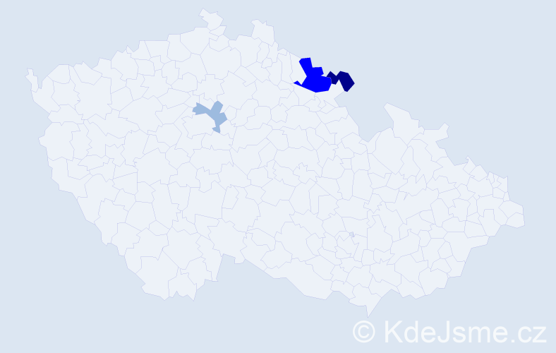 Příjmení: 'Kerestešiová', počet výskytů 8 v celé ČR