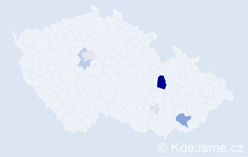 Příjmení: 'Lees', počet výskytů 9 v celé ČR
