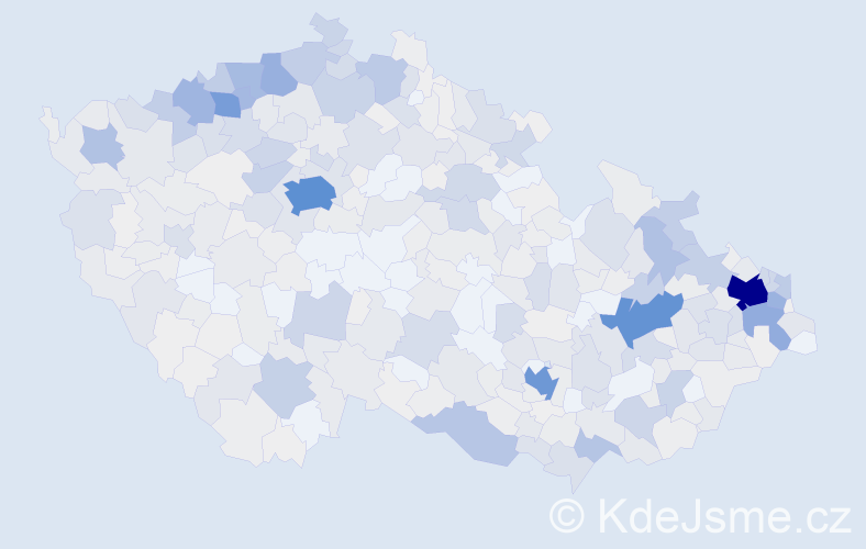 Příjmení: 'Balážová', počet výskytů 2232 v celé ČR