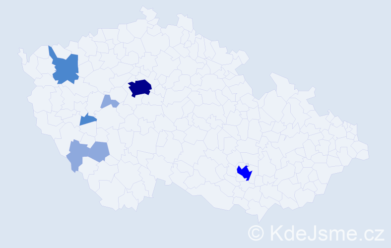 Příjmení: 'Grosz', počet výskytů 16 v celé ČR