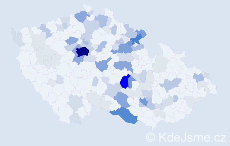 Příjmení: 'Dítětová', počet výskytů 352 v celé ČR