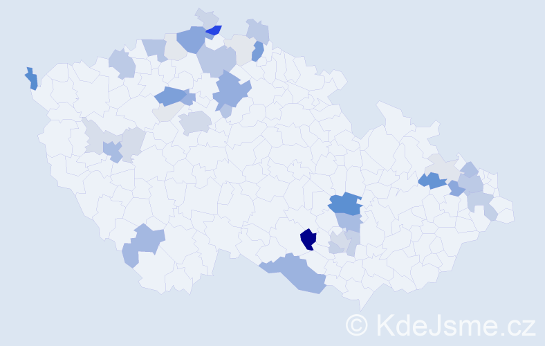 Příjmení: 'Grosová', počet výskytů 121 v celé ČR