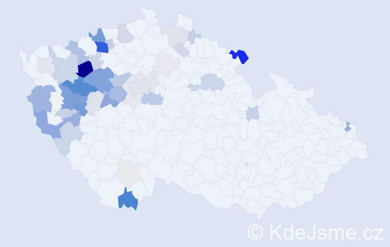 Příjmení: 'Balínová', počet výskytů 154 v celé ČR