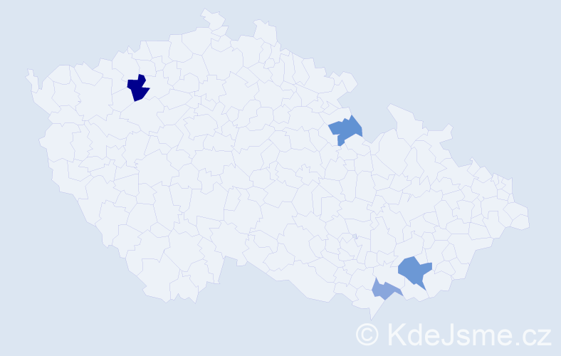 Příjmení: 'Bellanová', počet výskytů 6 v celé ČR