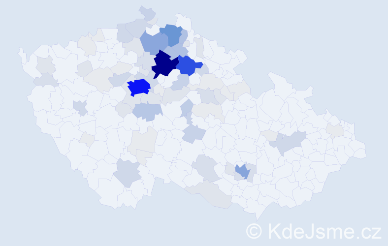 Příjmení: 'Folprechtová', počet výskytů 335 v celé ČR