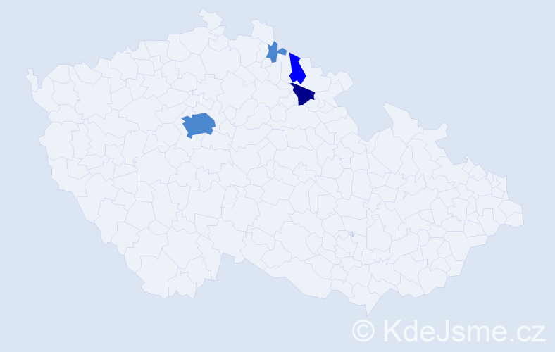 Příjmení: 'Etrich', počet výskytů 11 v celé ČR