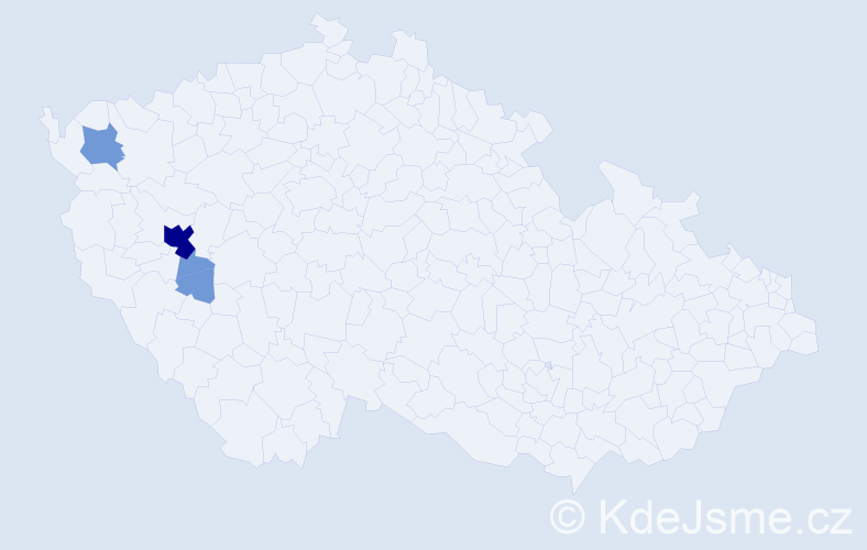Příjmení: 'Hefert', počet výskytů 12 v celé ČR