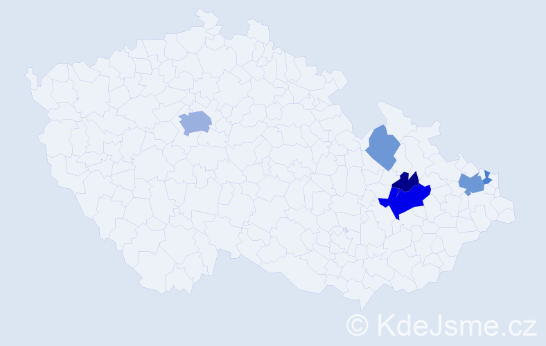 Příjmení: 'Svrchokrylová', počet výskytů 15 v celé ČR