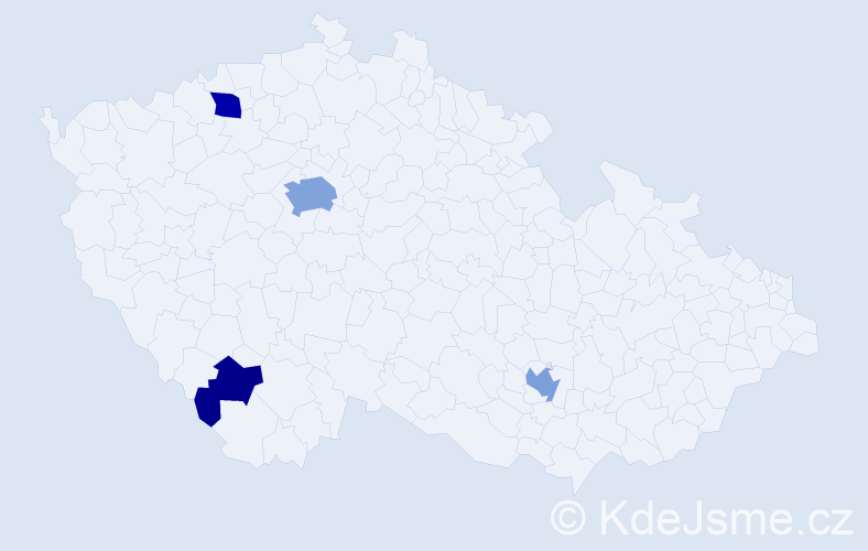 Příjmení: 'Feuereisel', počet výskytů 10 v celé ČR