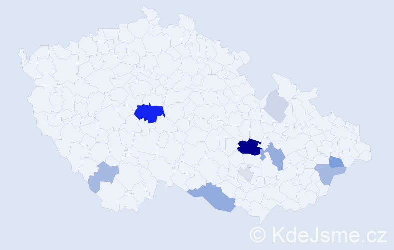 Příjmení: 'Lajšner', počet výskytů 32 v celé ČR
