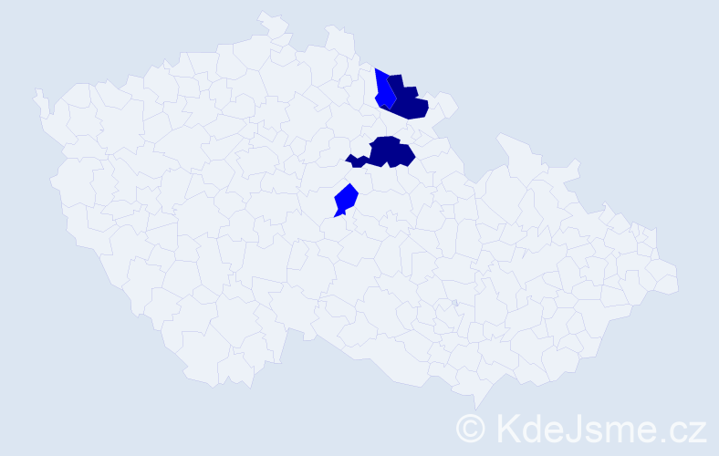Příjmení: 'Raabenstein', počet výskytů 6 v celé ČR