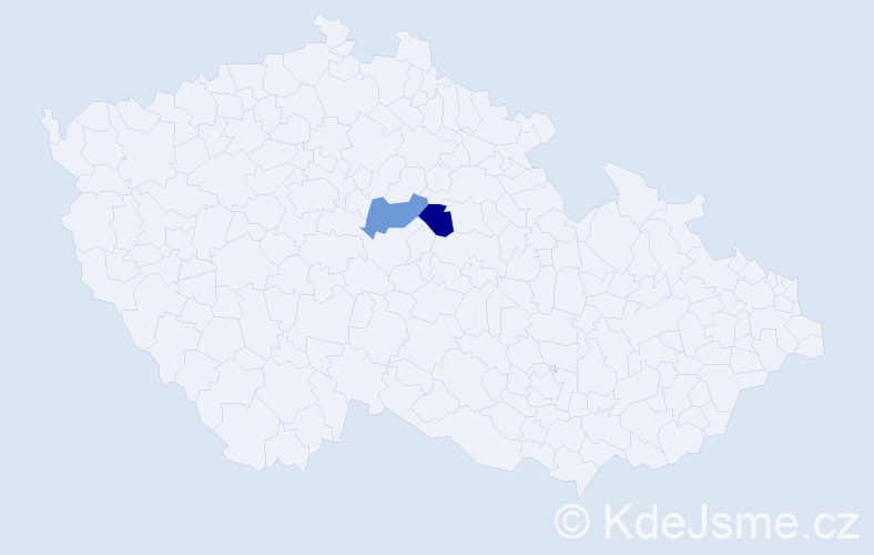 Příjmení: 'Arnožová', počet výskytů 4 v celé ČR