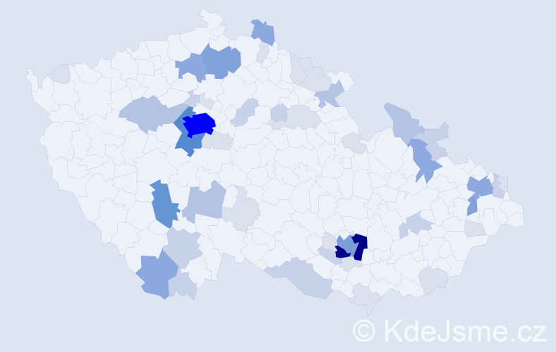 Příjmení: 'Dobrovodská', počet výskytů 157 v celé ČR