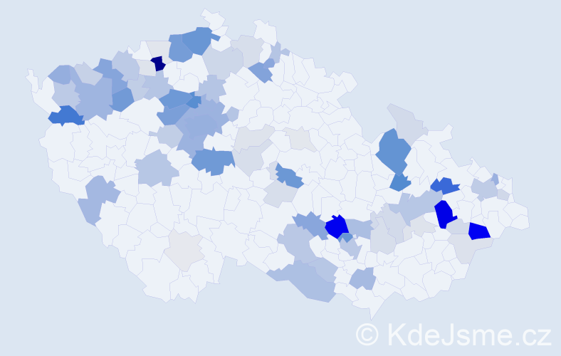 Příjmení: 'Los', počet výskytů 273 v celé ČR