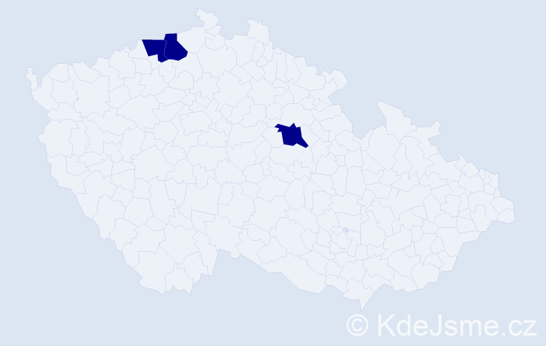 Příjmení: 'Loffaj', počet výskytů 3 v celé ČR