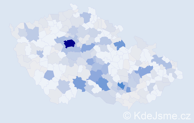 Příjmení: 'Holoubek', počet výskytů 946 v celé ČR