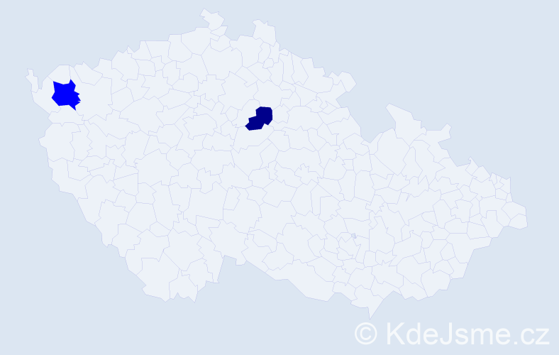 Příjmení: 'Csicsayová', počet výskytů 3 v celé ČR