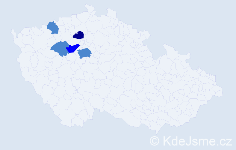 Příjmení: 'Cinybulk', počet výskytů 8 v celé ČR