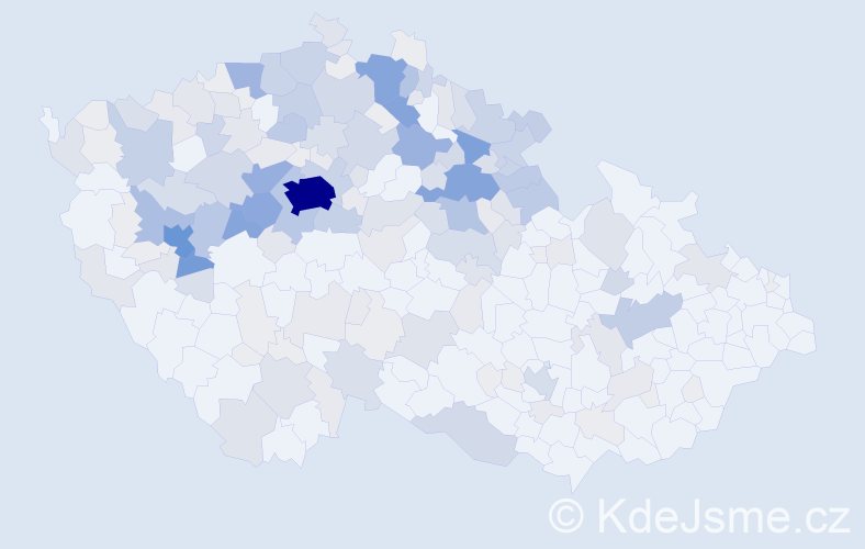 Příjmení: 'Mencl', počet výskytů 871 v celé ČR