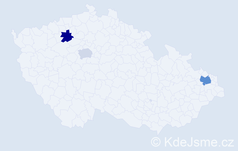 Příjmení: 'Báleková', počet výskytů 4 v celé ČR